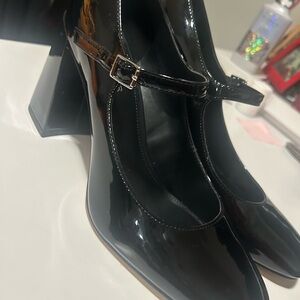 Marc Fisher Black Charin Block Mary Jane Pumps